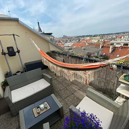 Luxury 72 Meters Penthouse Panoramic View Prag
